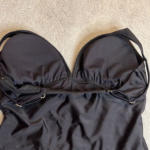 NWT Jones New York Black One Piece Swimsuit - Size Medium - Picture 12 of 14